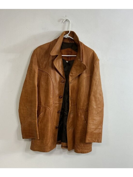 Gary Gordon Other - Vintage Gary Gordon 70’s  Leather Coat Western Hippie Jacket Mens 42
